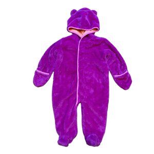 Magnetic Me Infant Plush Minky Bunting Hooded Footed 6-9 Months